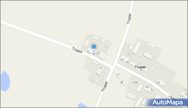 Trupel, Trupel, 12, mapa Trupel