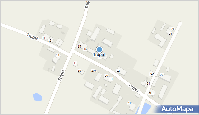 Trupel, Trupel, 19, mapa Trupel