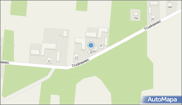 Truskawiec, Truskawiec, 14, mapa Truskawiec