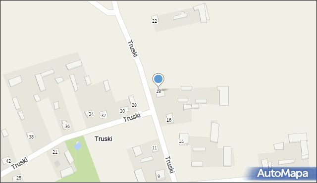 Truski, Truski, 18, mapa Truski