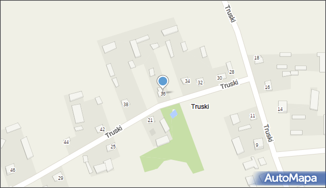 Truski, Truski, 36, mapa Truski