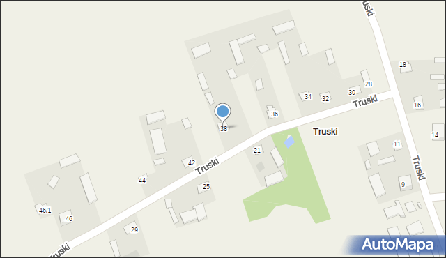 Truski, Truski, 38, mapa Truski