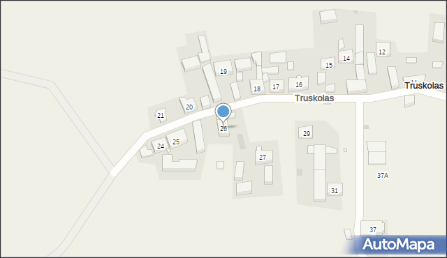 Truskolas, Truskolas, 26, mapa Truskolas