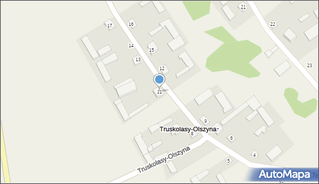 Truskolasy-Olszyna, Truskolasy-Olszyna, 11, mapa Truskolasy-Olszyna