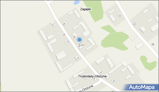 Truskolasy-Olszyna, Truskolasy-Olszyna, 12, mapa Truskolasy-Olszyna
