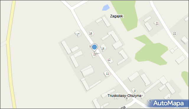 Truskolasy-Olszyna, Truskolasy-Olszyna, 13, mapa Truskolasy-Olszyna
