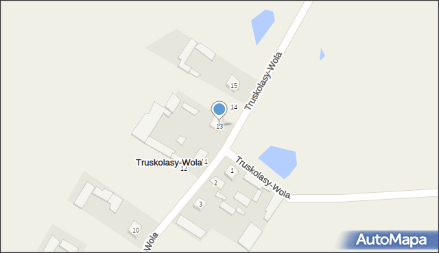 Truskolasy-Wola, Truskolasy-Wola, 13, mapa Truskolasy-Wola