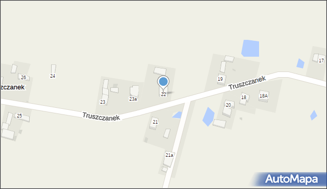 Truszczanek, Truszczanek, 22, mapa Truszczanek