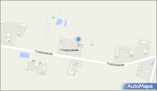 Truszczanek, Truszczanek, 26, mapa Truszczanek