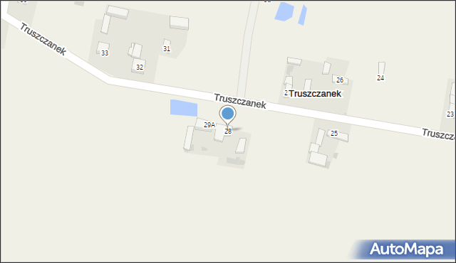 Truszczanek, Truszczanek, 28, mapa Truszczanek