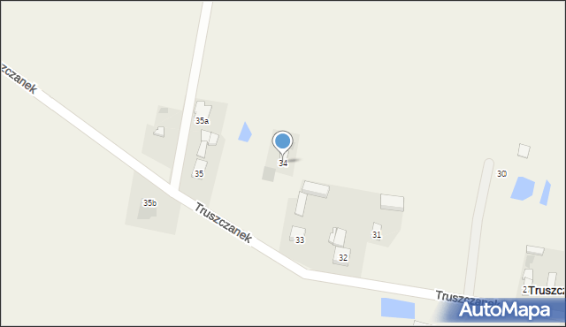 Truszczanek, Truszczanek, 34, mapa Truszczanek