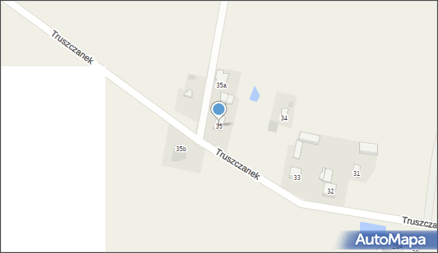 Truszczanek, Truszczanek, 35, mapa Truszczanek