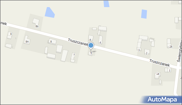 Truszczanek, Truszczanek, 5, mapa Truszczanek