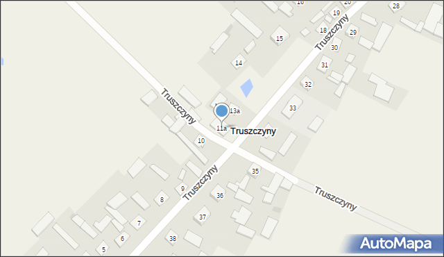 Truszczyny, Truszczyny, 11a, mapa Truszczyny