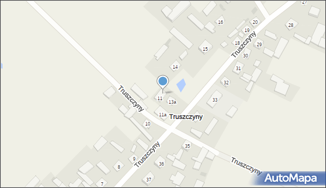 Truszczyny, Truszczyny, 13, mapa Truszczyny