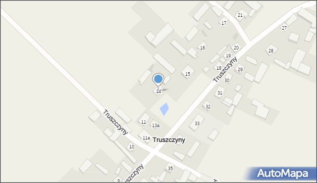 Truszczyny, Truszczyny, 14, mapa Truszczyny