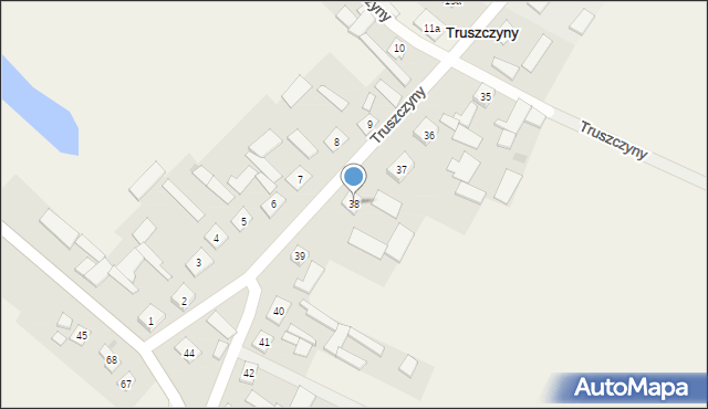 Truszczyny, Truszczyny, 38, mapa Truszczyny