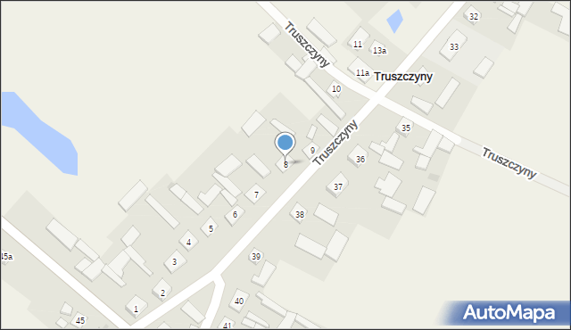 Truszczyny, Truszczyny, 8, mapa Truszczyny