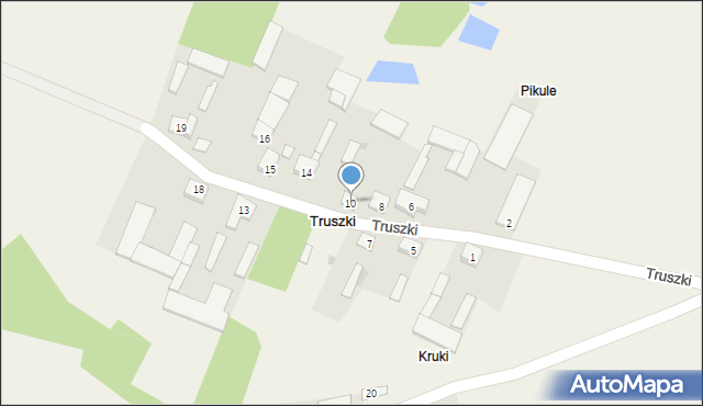 Truszki, Truszki, 10, mapa Truszki