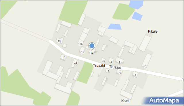 Truszki, Truszki, 14, mapa Truszki