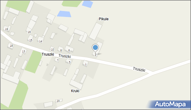 Truszki, Truszki, 2, mapa Truszki