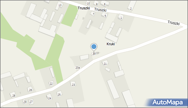 Truszki, Truszki, 20, mapa Truszki