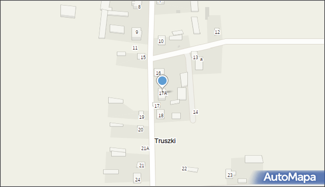 Truszki, Truszki, 17A, mapa Truszki