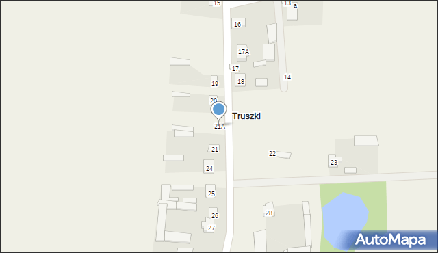 Truszki, Truszki, 21A, mapa Truszki