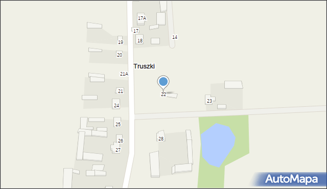 Truszki, Truszki, 22, mapa Truszki