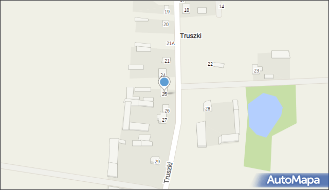 Truszki, Truszki, 25, mapa Truszki