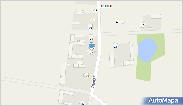 Truszki, Truszki, 27, mapa Truszki