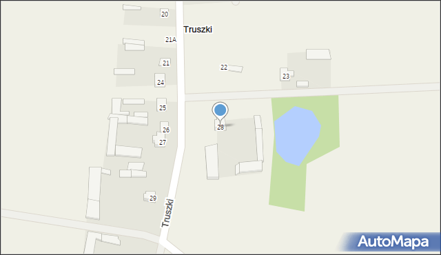 Truszki, Truszki, 28, mapa Truszki