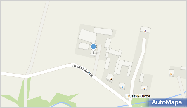 Truszki-Kucze, Truszki-Kucze, 1, mapa Truszki-Kucze