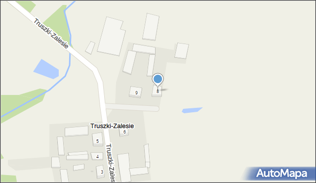 Truszki-Zalesie, Truszki-Zalesie, 8, mapa Truszki-Zalesie