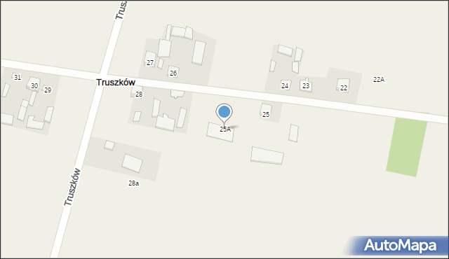 Truszków, Truszków, 25A, mapa Truszków