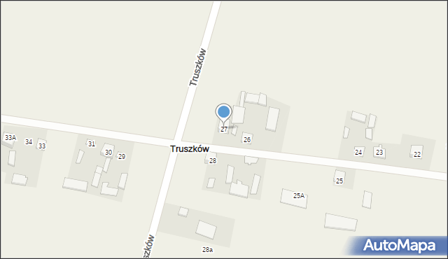 Truszków, Truszków, 27, mapa Truszków