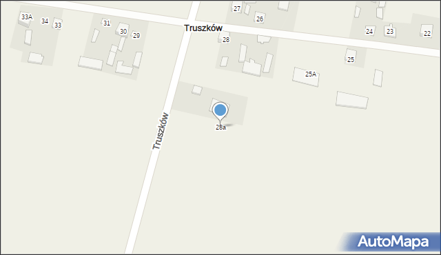 Truszków, Truszków, 28a, mapa Truszków