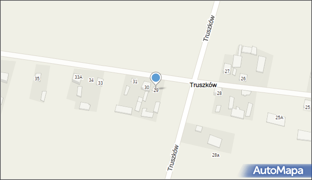 Truszków, Truszków, 29, mapa Truszków