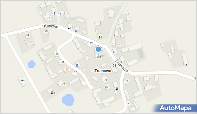 Trutnowo, Trutnowo, 37a, mapa Trutnowo