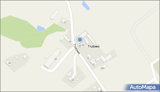 Trutowo, Trutowo, 22, mapa Trutowo