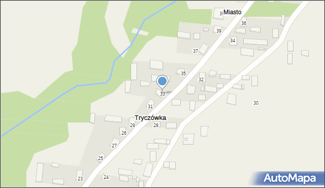 Tryczówka, Tryczówka, 33, mapa Tryczówka