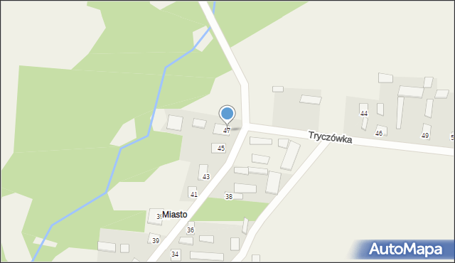 Tryczówka, Tryczówka, 47, mapa Tryczówka