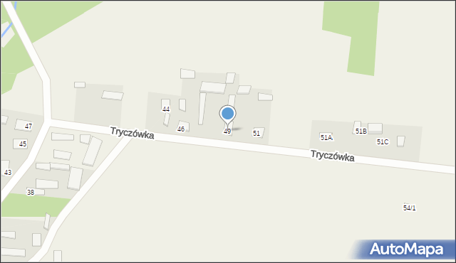 Tryczówka, Tryczówka, 49, mapa Tryczówka