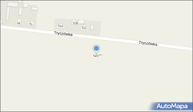 Tryczówka, Tryczówka, 54/1, mapa Tryczówka