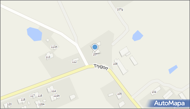 Trygort, Trygort, 107, mapa Trygort