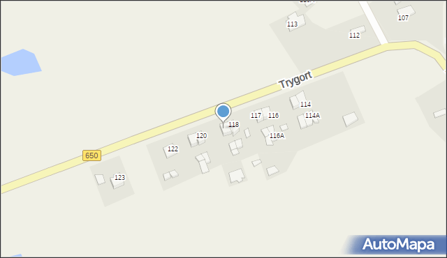 Trygort, Trygort, 119, mapa Trygort