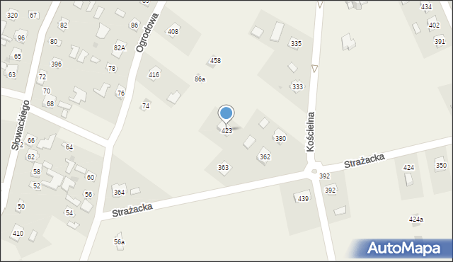 Tryńcza, Tryńcza, 423, mapa Tryńcza