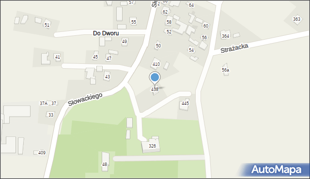 Tryńcza, Tryńcza, 438, mapa Tryńcza