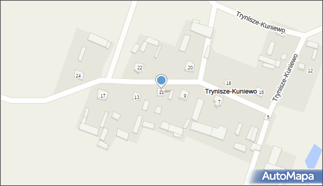 Trynisze-Kuniewo, Trynisze-Kuniewo, 11, mapa Trynisze-Kuniewo