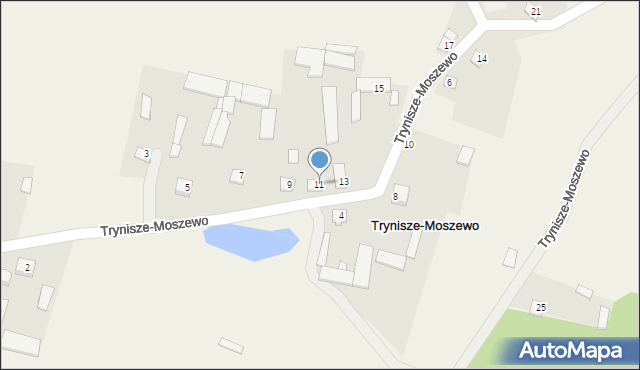 Trynisze-Moszewo, Trynisze-Moszewo, 11, mapa Trynisze-Moszewo